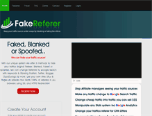 Tablet Screenshot of fakethereferer.com
